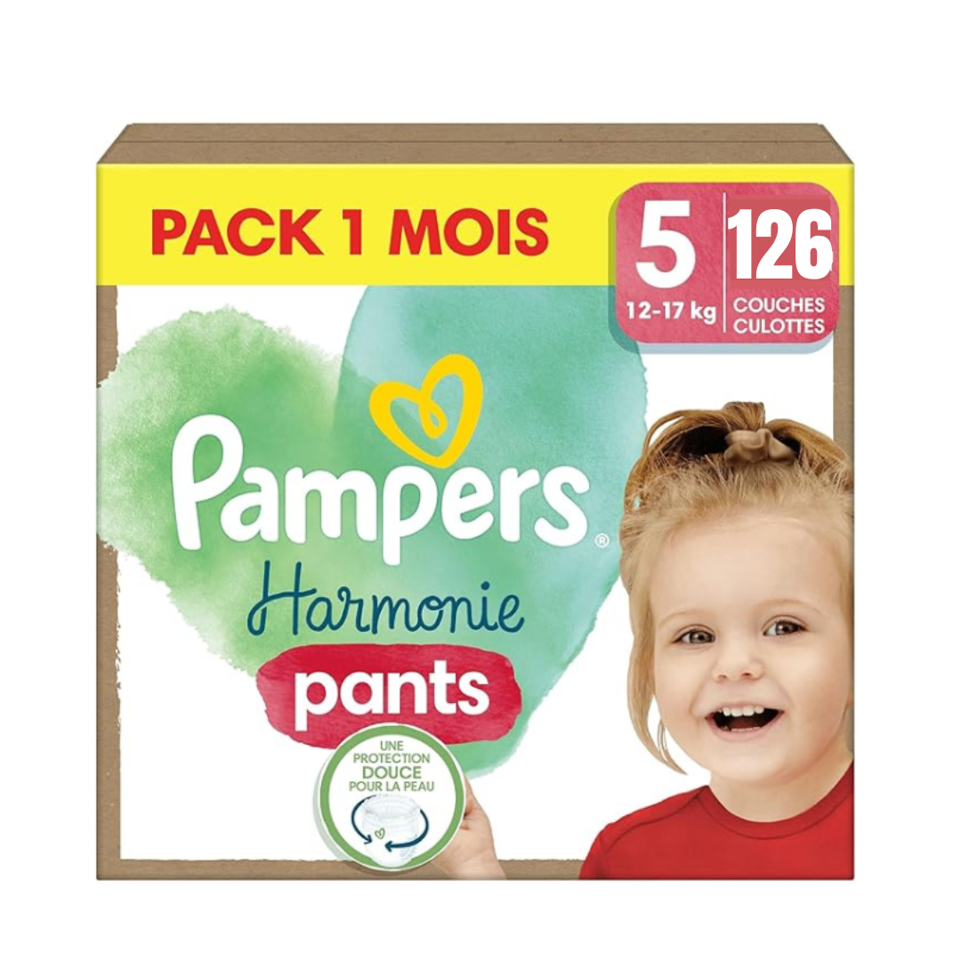 Pampers Premium Protection, Taille 1, 2, 3, 4, 5 - 126 Couches