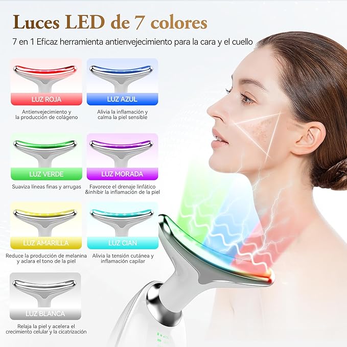 ANLAN - Esculpidor facial LED 7 en 1