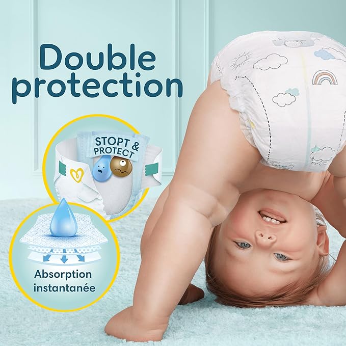 Pampers Premium Protection, Taille 1, 2, 3, 4, 5 - 126 Couches